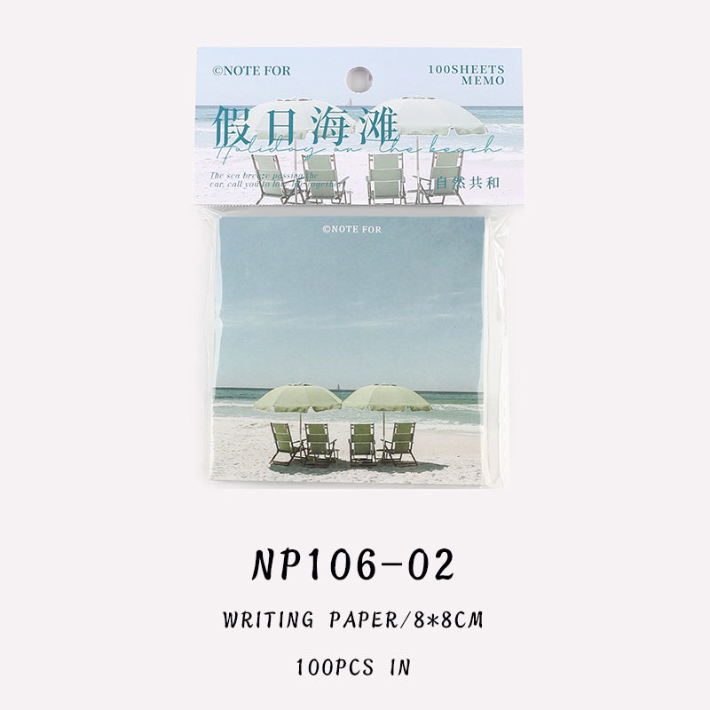 100PCS Nature Republic series note paper