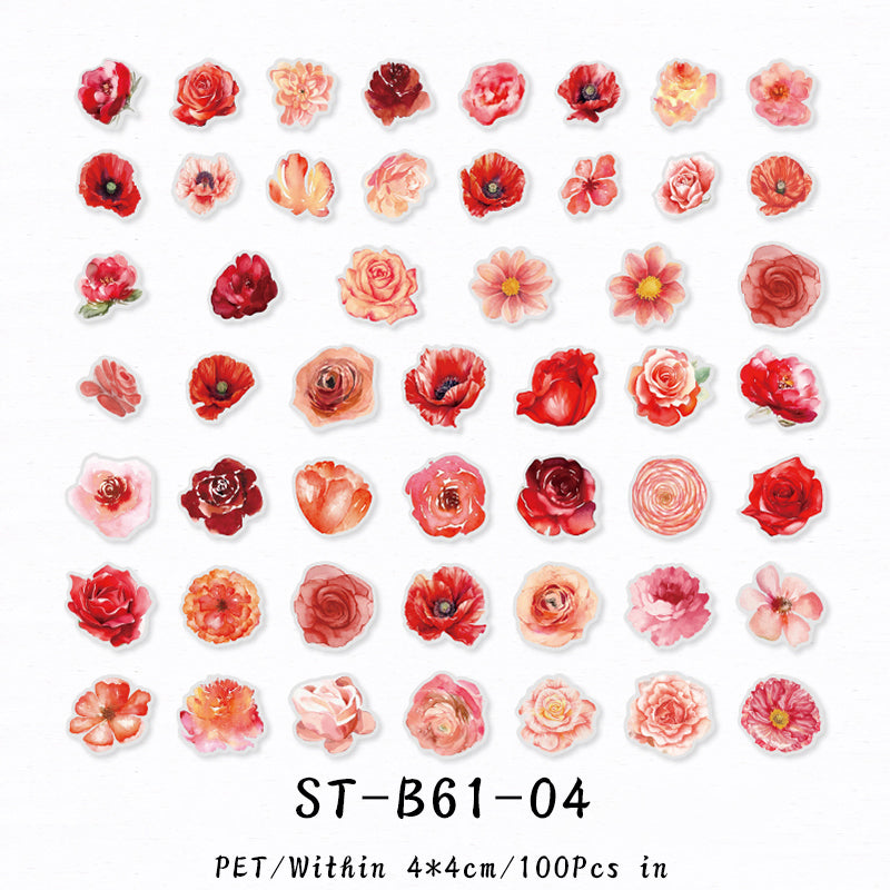 100PCS South flower series sticker