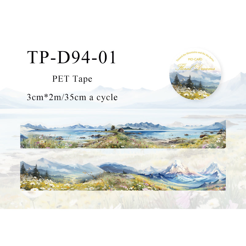 To the mountains and the sea series PET Tape