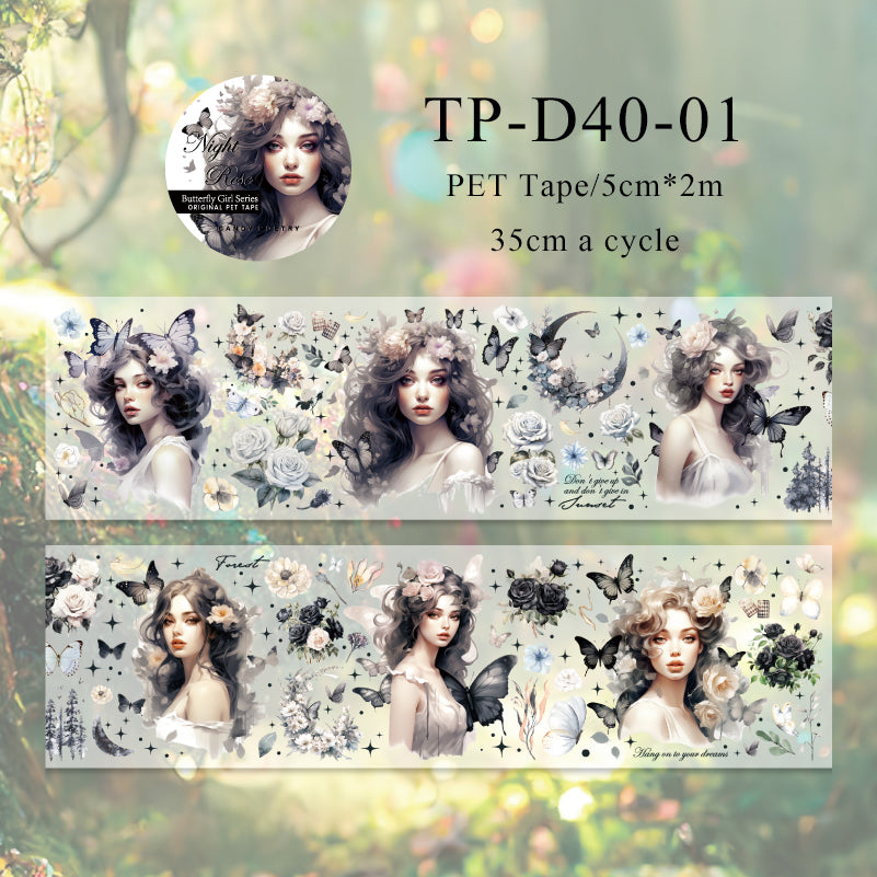 Butterfly Girls Series PET Tape