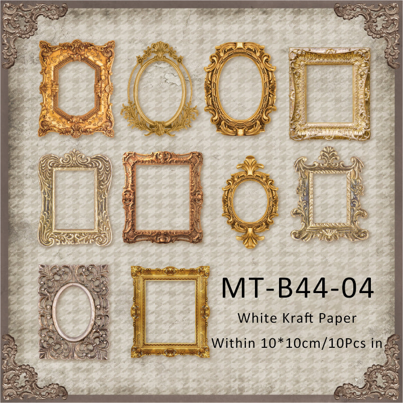 10PCS Classic romantic series material paper