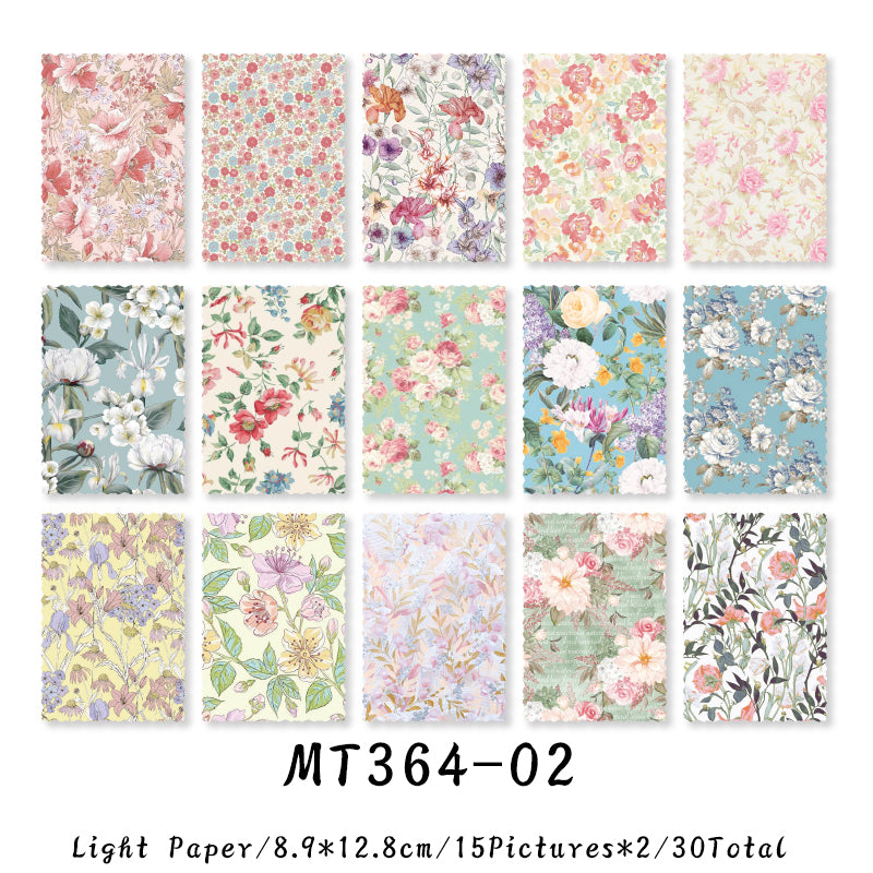 30PCS Twilight and poetry series material paper