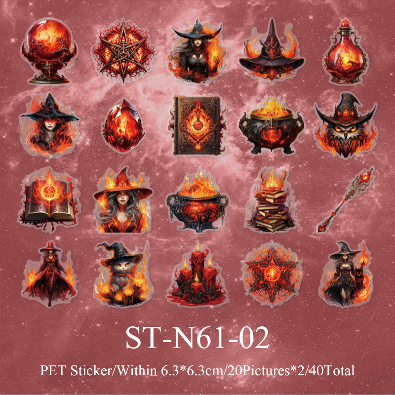 40PCS Magic fantasy series sticker