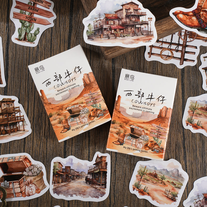 30PCS Western cowboy series sticker