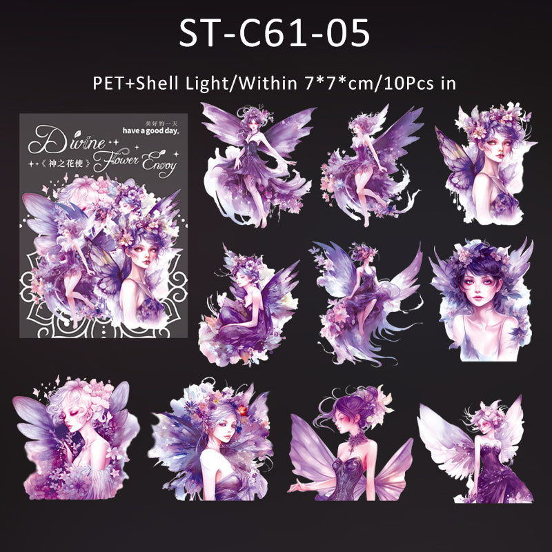 10PCS Divine Flower Envoy series sticker