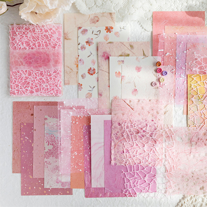 26PCS Paper romance series material paper