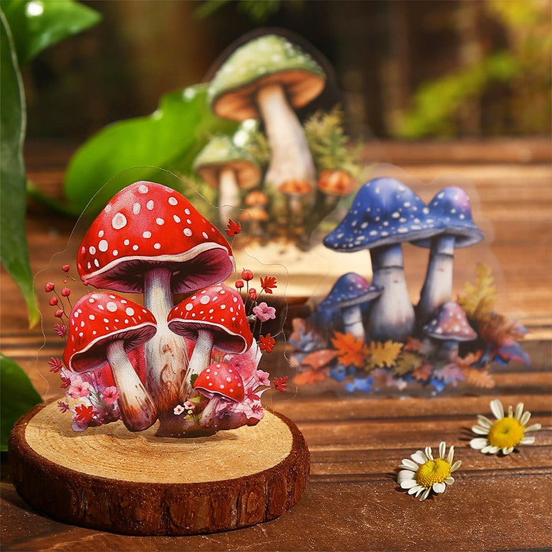 30PCS Mushroom in bottle series sticker