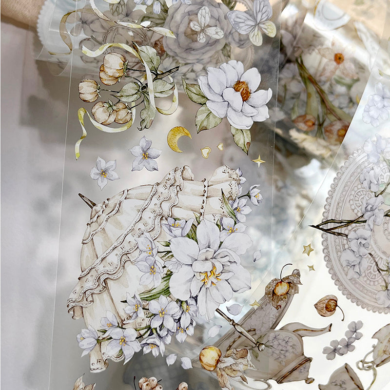 6.5cm*100cm Delicate twig Washi/PET Tape