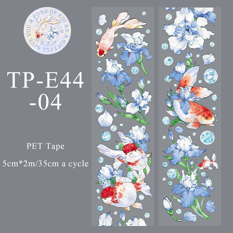 Give you a pool of koi series PET Tape