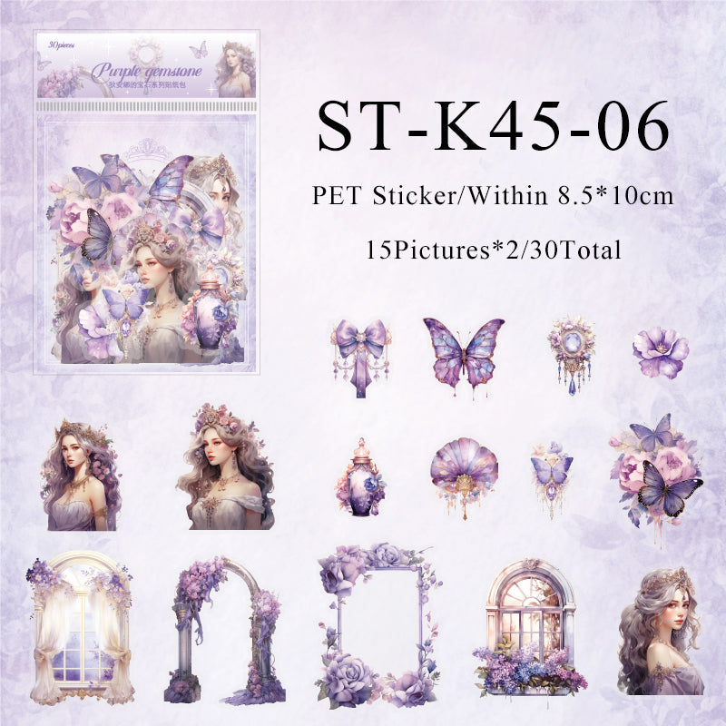 30PCS Diana's gem series sticker