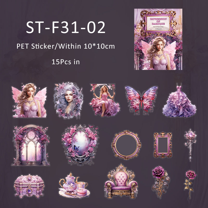 15PCS Impression Of Baroque series sticker