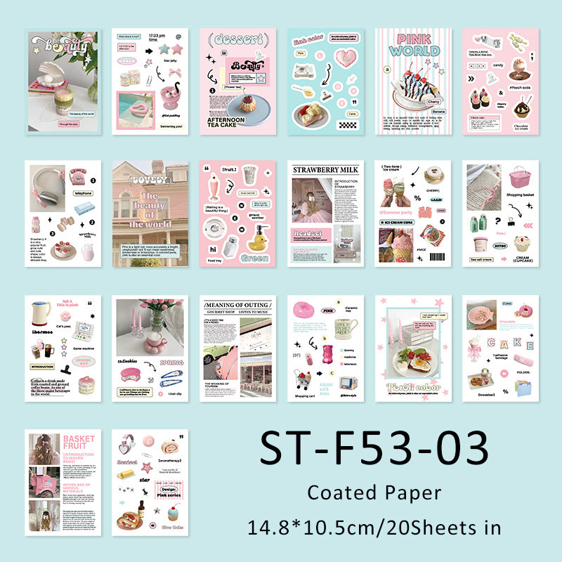 20Sheets Artist Party Series sticker book