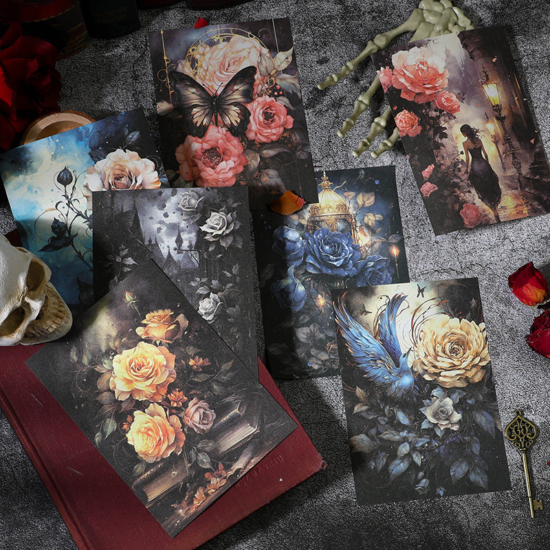 20PCS The Gothic Fantasy series material paper