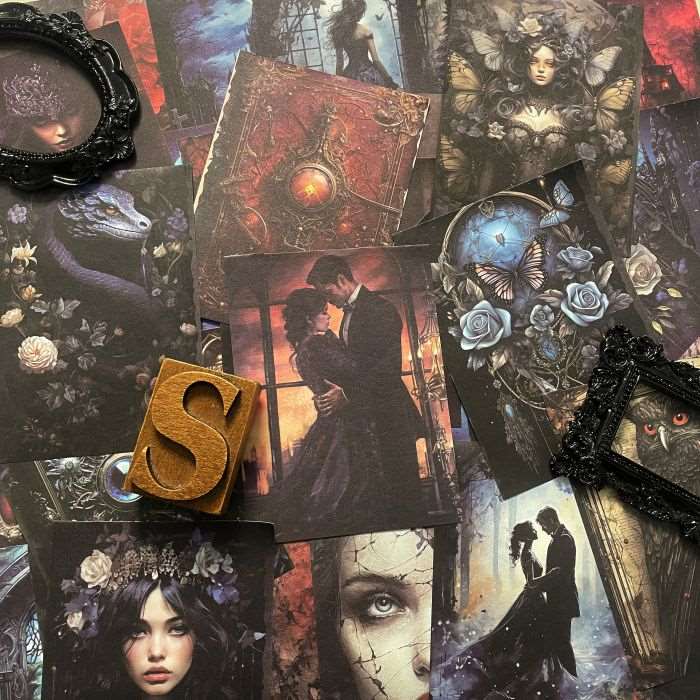 Mystic Gothic Collage Paper 40PCS