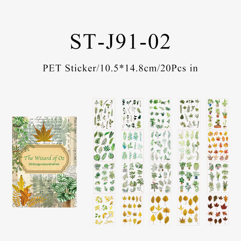 20PCS All things nature series sticker