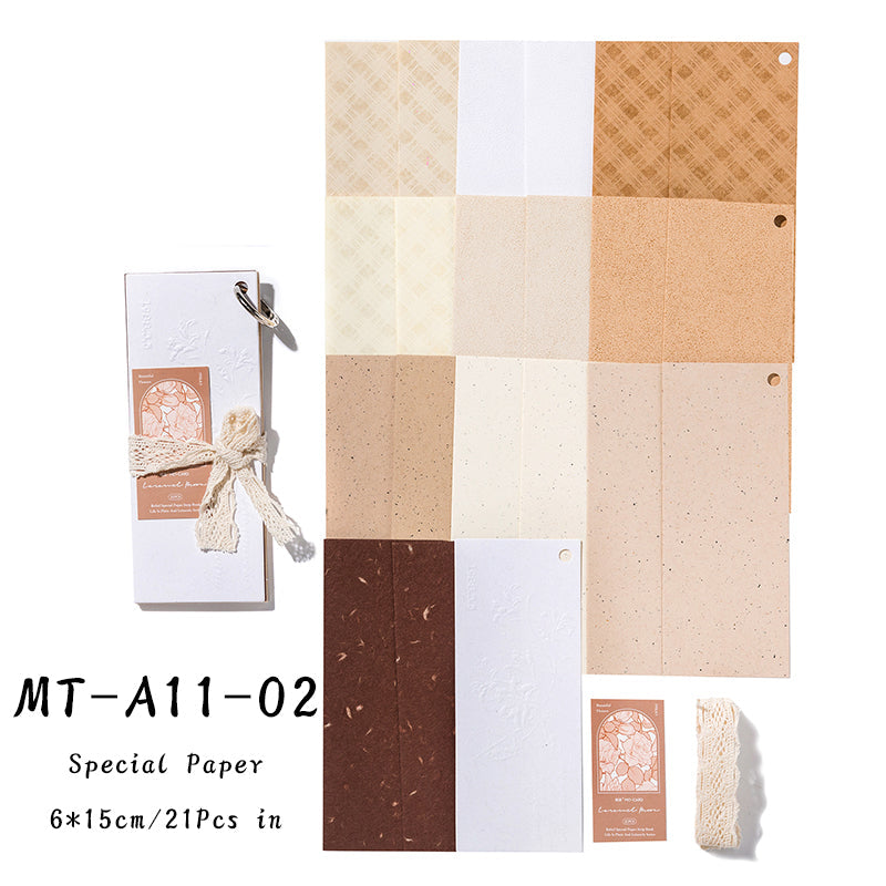 21PCS Leisurely life series material paper