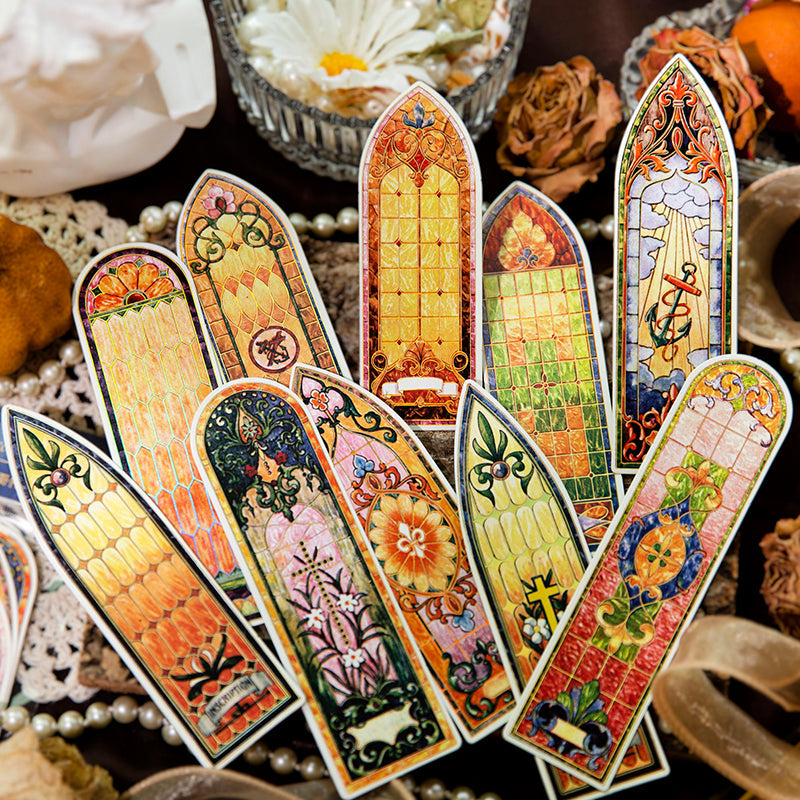 10PCS Baroque Church series bookmarks