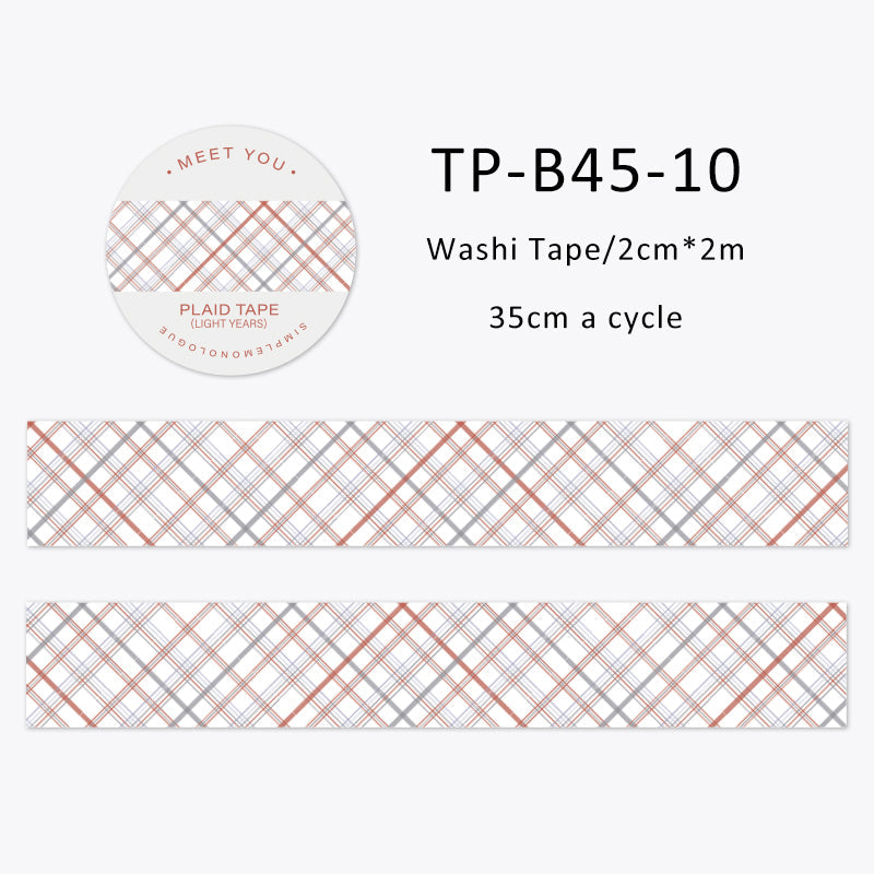 Reduced monologue series washi tape