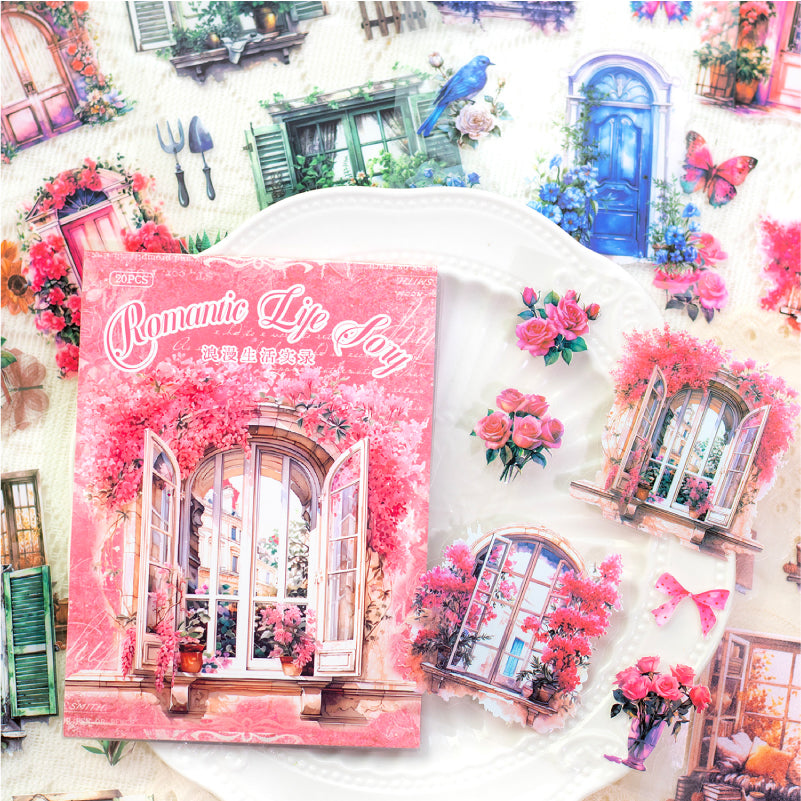 20PCS Romantic life series sticker book