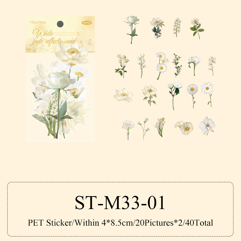 40PCS Mushroom forest series sticker