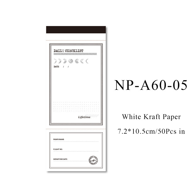 50PCS Time of year series note paper