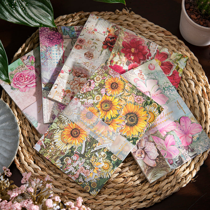 20PCS All things live flower series material paper