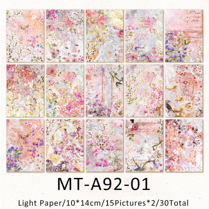 30PCS Art poster series material paper