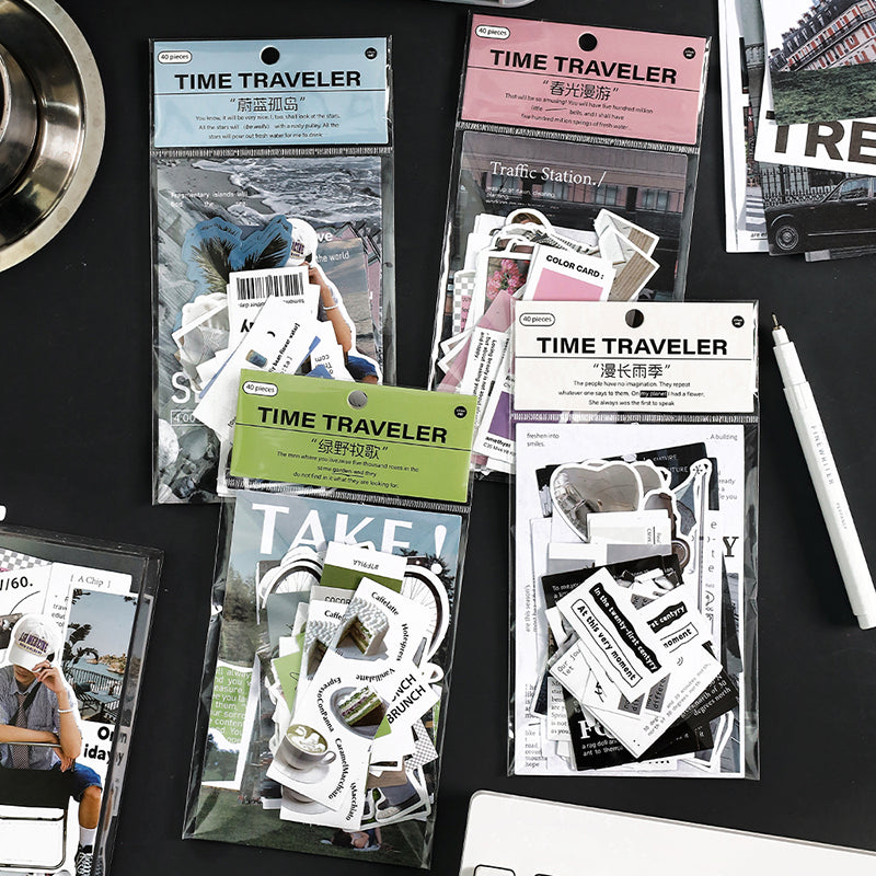 40PCS The Time Traveler series material paper