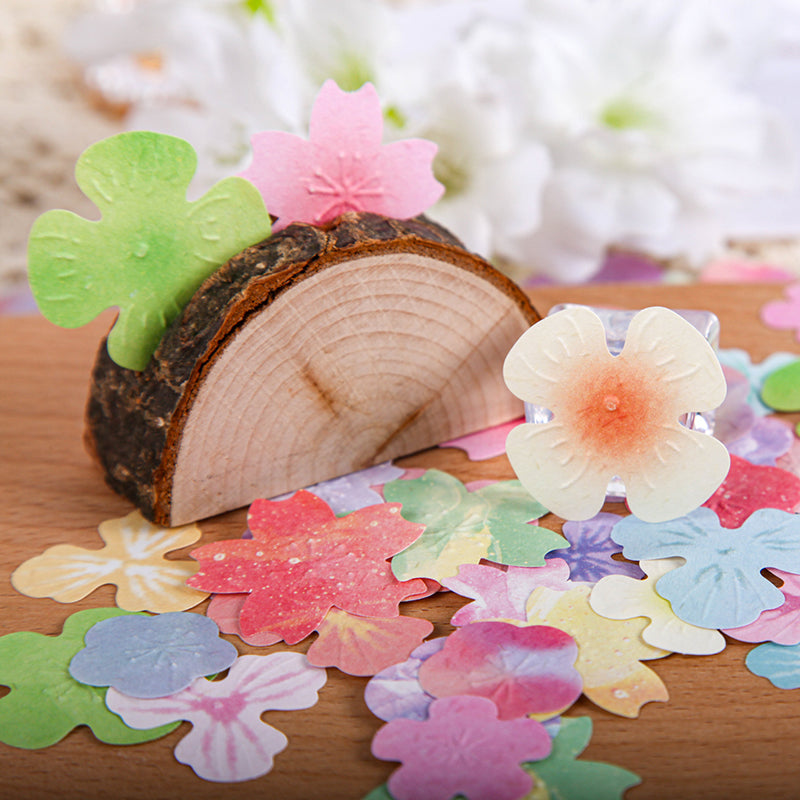 30PCS Spring Flower shadow series material paper