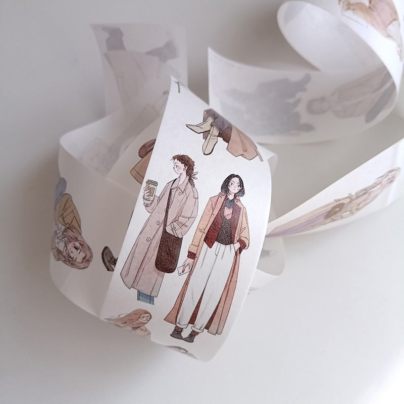 4.5cm*150cm Trench coat freak Washi/PET Tape