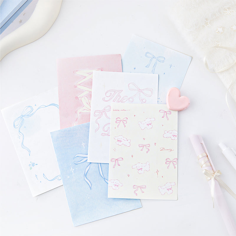 80PCS Heart Waltz series note paper