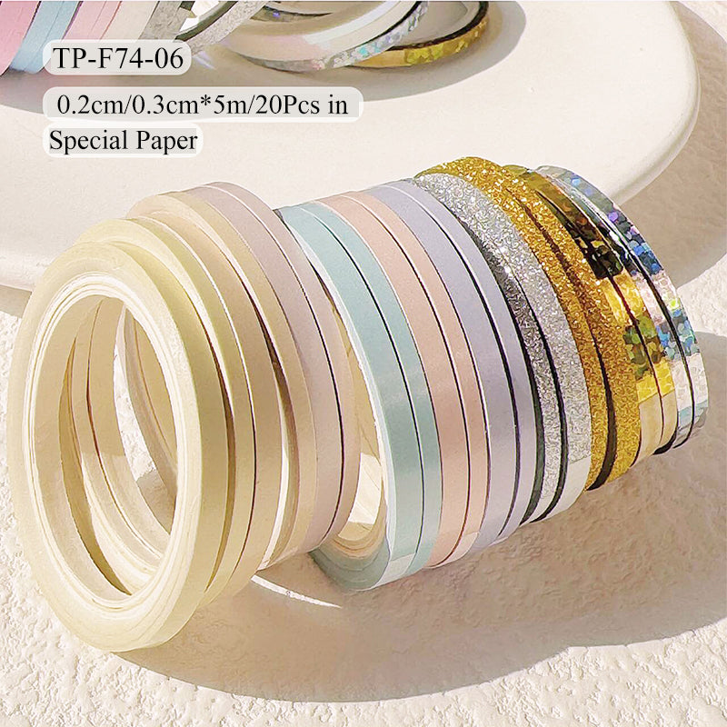 Extremely slim colorful special paper tape