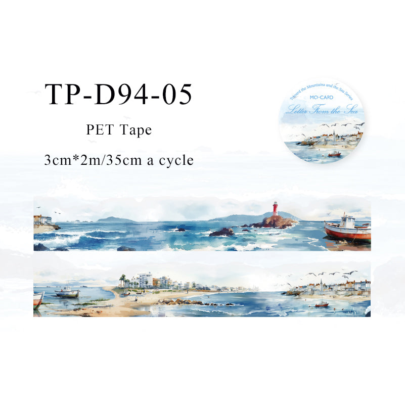 To the mountains and the sea series PET Tape