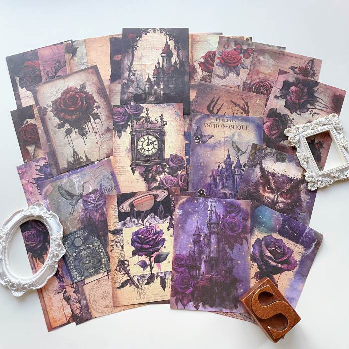 Gothic Waltz Collage Paper 40PCS