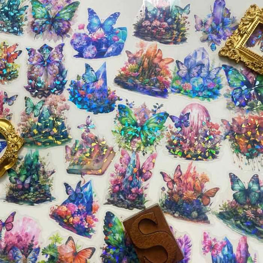 Butterflies In Flight Sticker 30PCS