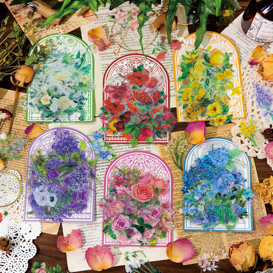 100PCS Flower Blossom series sticker