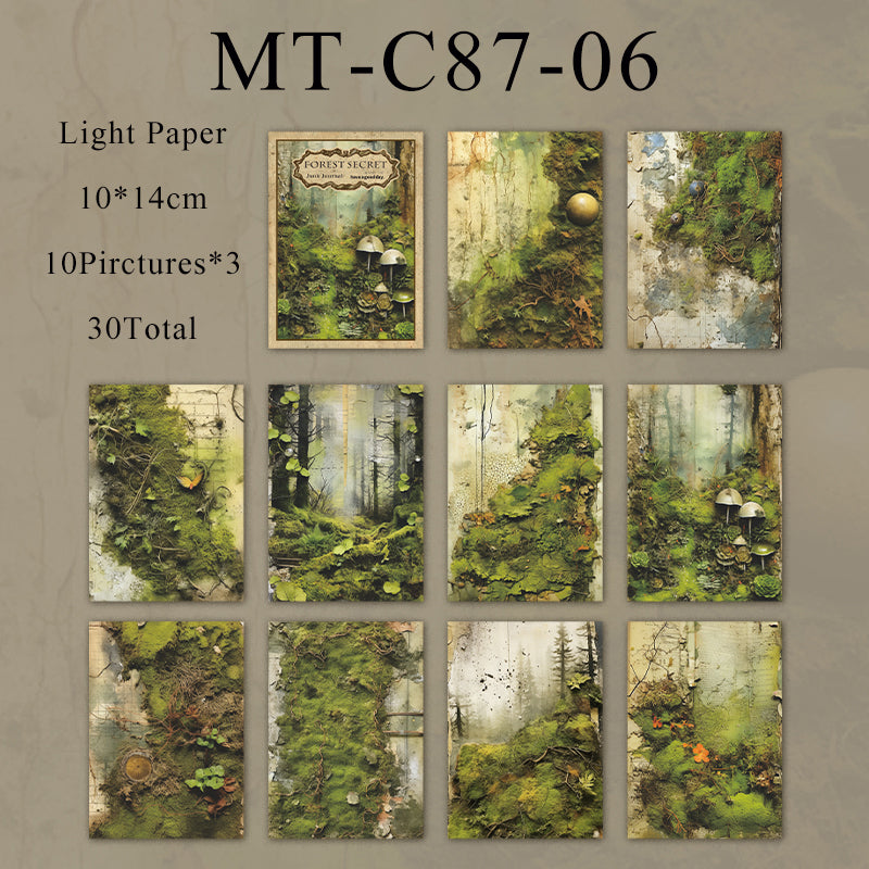 30PCS The Secret Forest series material paper