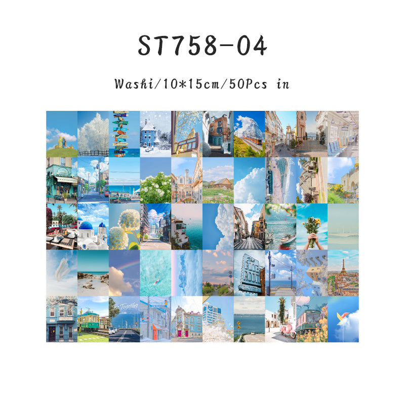 50PCS Stunning Scenery Series sticker