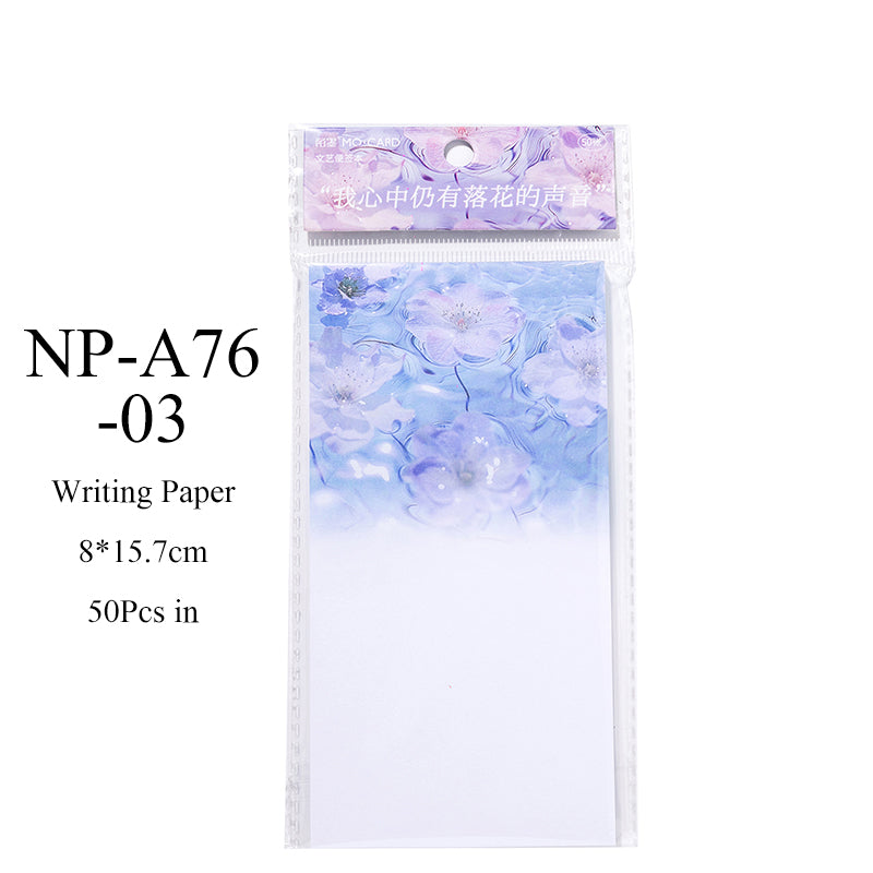 50PCS All things Free Verse series note paper