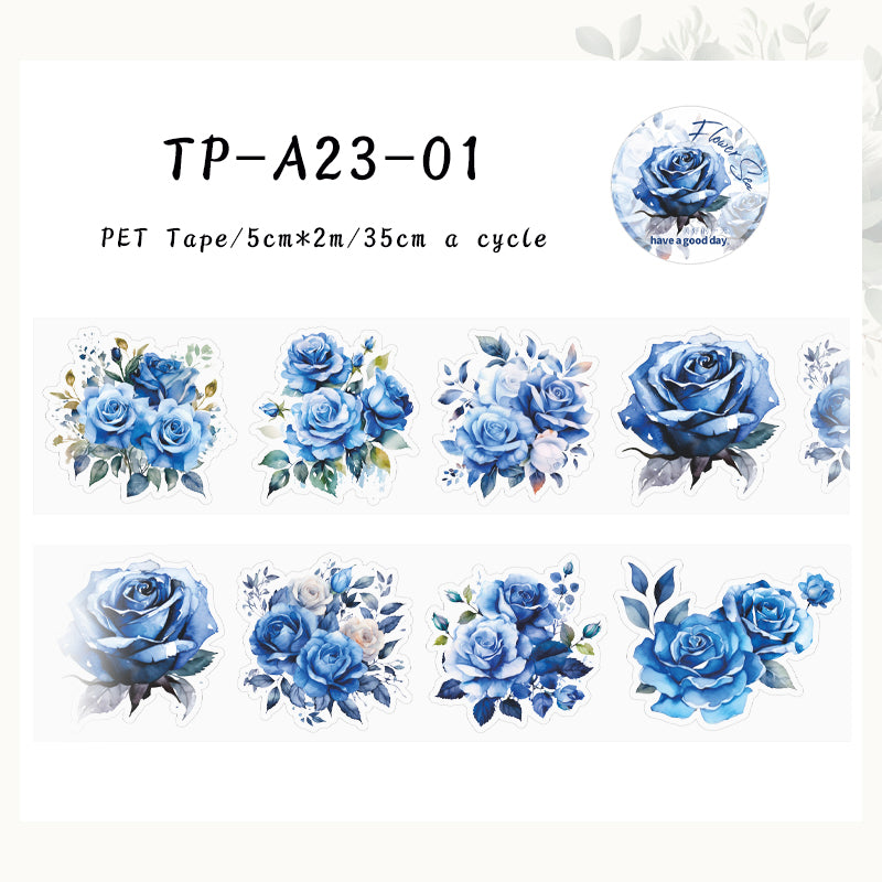 Meet the Sea of Flowers series Die Cutting PET Tape