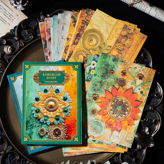 30PCS The Bohemian Diary series material paper