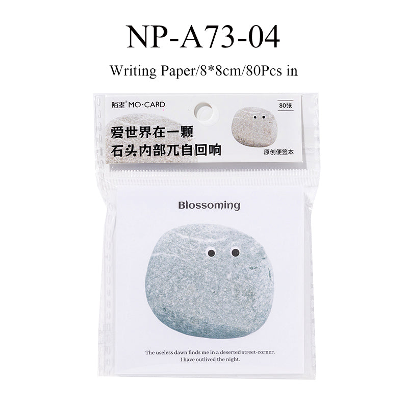 80PCS Pet rock Series note paper