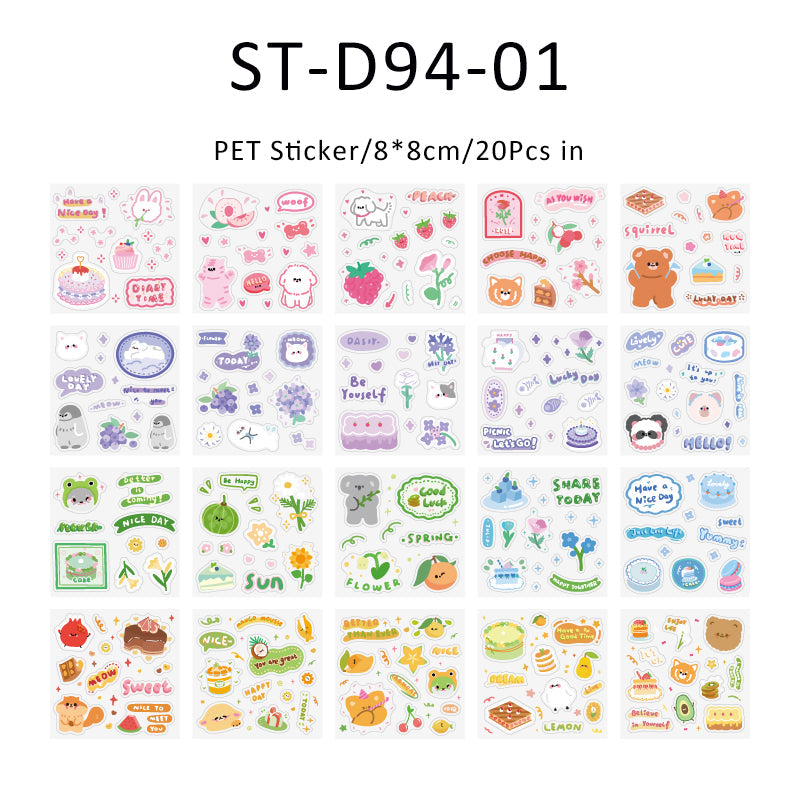 20PCS Cozy little time series sticker