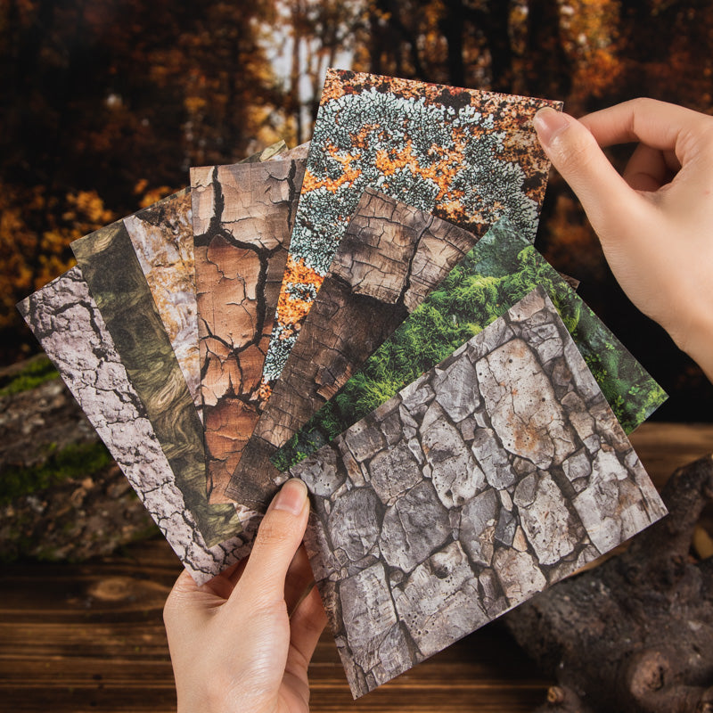 30PCS Nature Canvas Series material paper