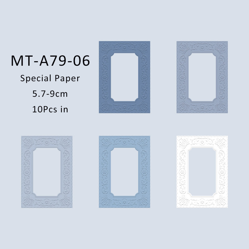 10PCS Find a mountain stream series material paper