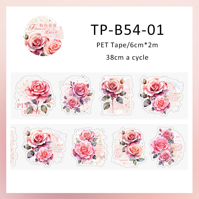 Flower dream lace series PET Tape