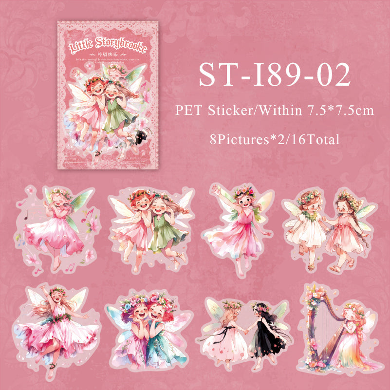 16PCS Little storybrooke series sticker