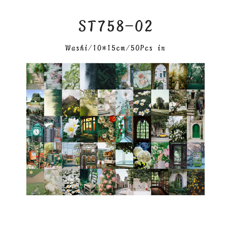 50PCS Stunning Scenery Series sticker