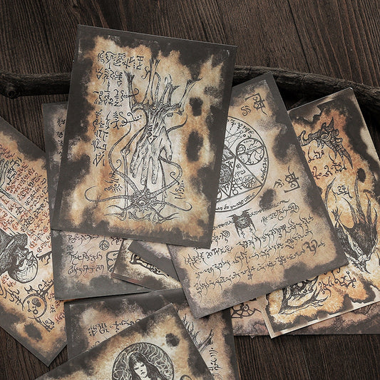 12PCS Darkness evil spirit material paper