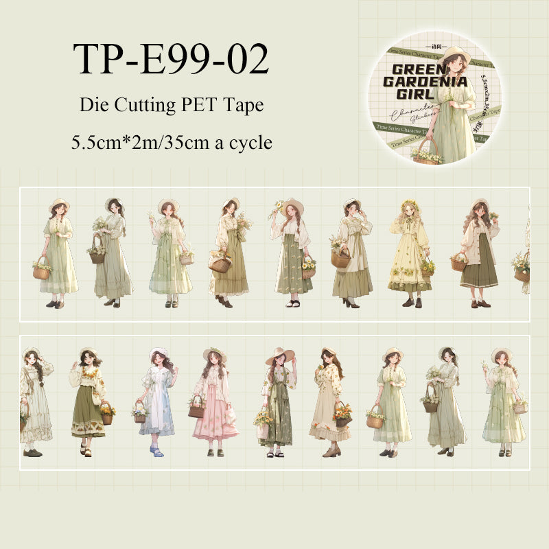 Time shallow language series Die Cutting PET Tape